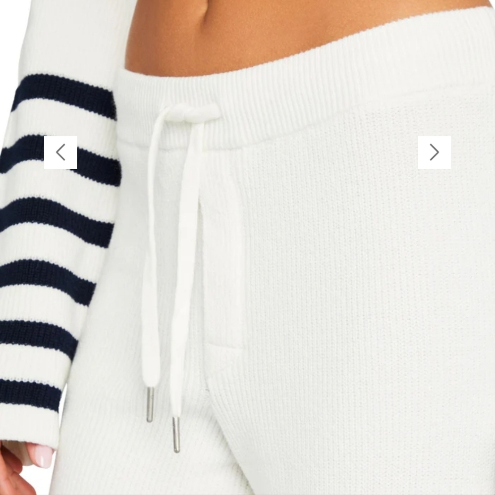 SER.O.YA Knit White And Blue Pants - Picture 2 of 5